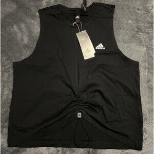 Medium Adidas Women's Cinch Tank Top SHIRT BLACK